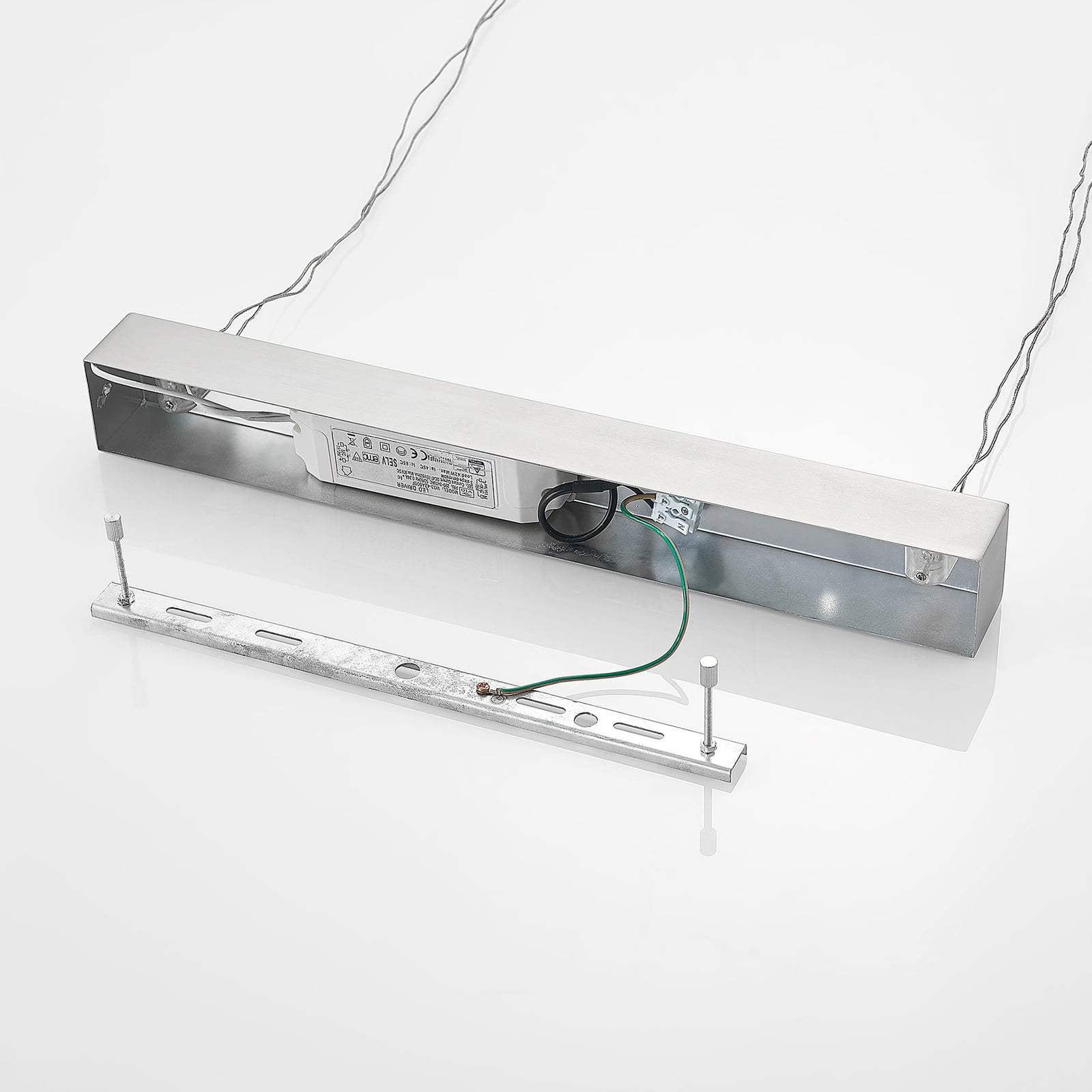 LED pendellampe Alimara tre dimbar 138 cm varmhvit lysdetalj