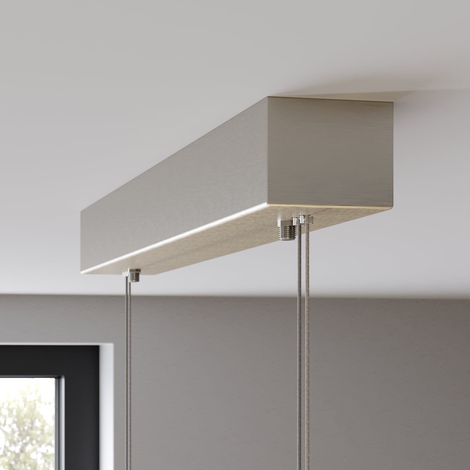 LED pendellampe Alin eik montert i rom