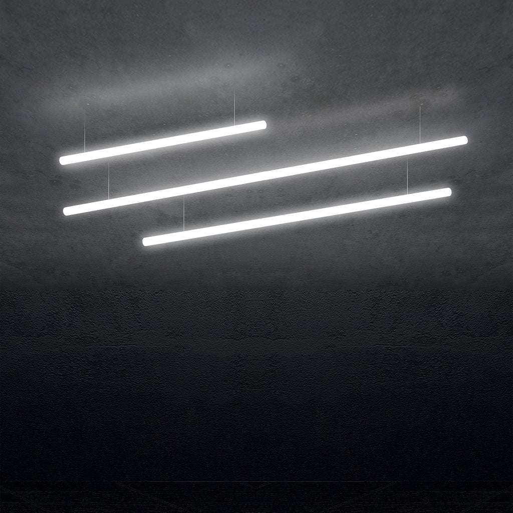 LED pendellampe Alphabet of Light linear dimbar 180 cm bakside