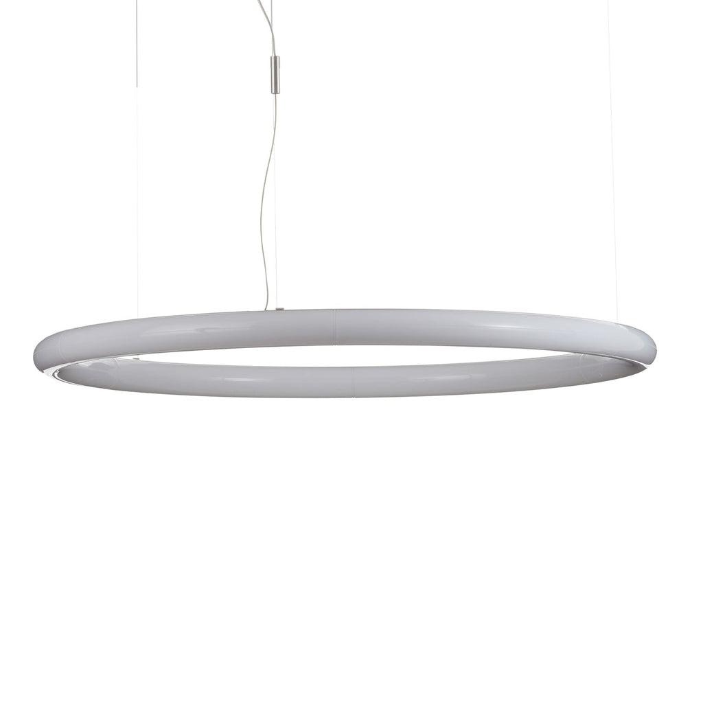 LED pendellampe Alphabet of light sirkulær dimbar Ø90 cm montert i rom