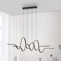 LED pendellampe Altitude svart dimbar høydejusterbar 125 cm forfra
