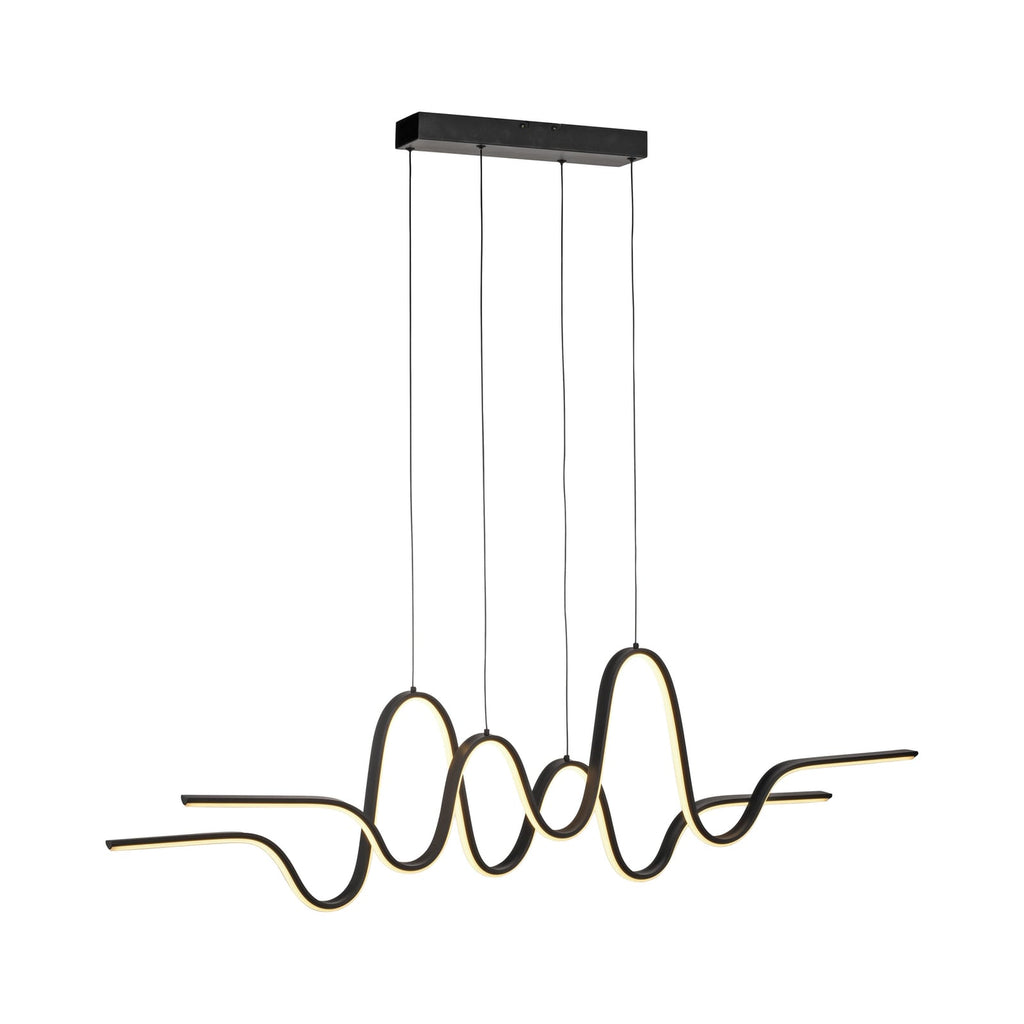 LED pendellampe Altitude svart dimbar høydejusterbar 125 cm detalj