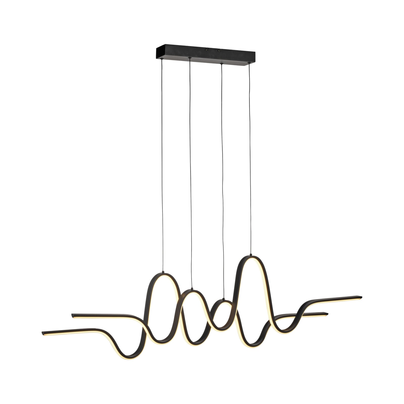 LED pendellampe Altitude svart dimbar høydejusterbar 125 cm detalj