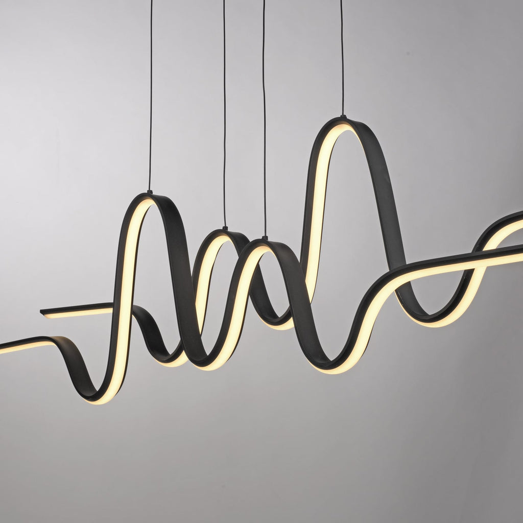 LED pendellampe Altitude svart dimbar høydejusterbar 125 cm nærbilde av dimmer