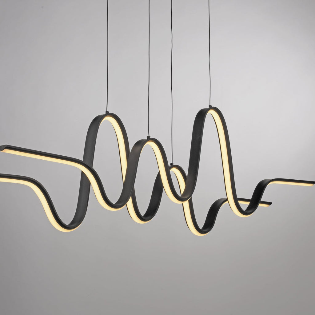 LED pendellampe Altitude svart dimbar høydejusterbar 125 cm høydejustering