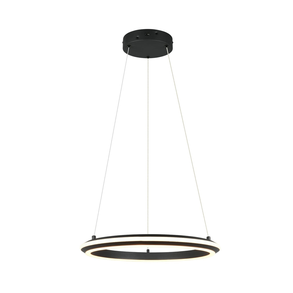 LED pendellampe Amador dimbar CCT svart matt bakside