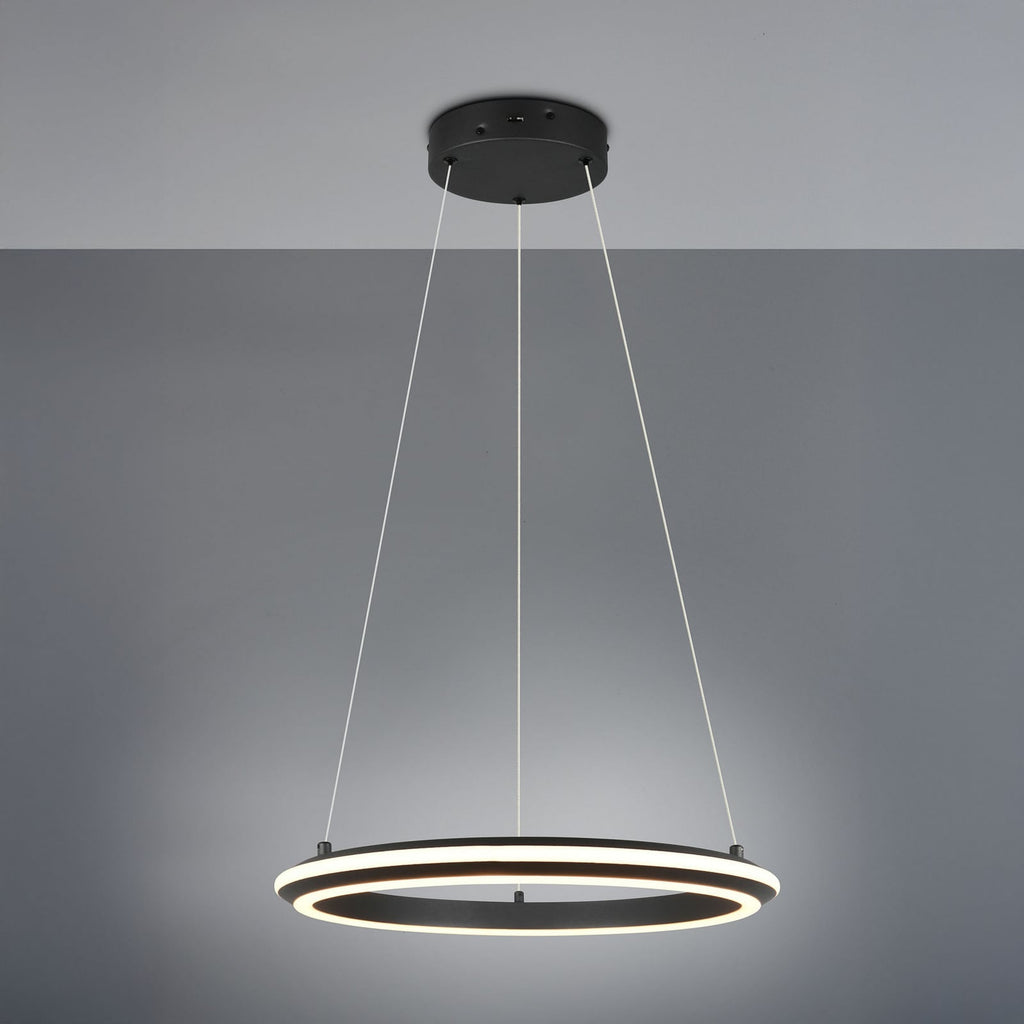 LED pendellampe Amador dimbar CCT svart matt detalj