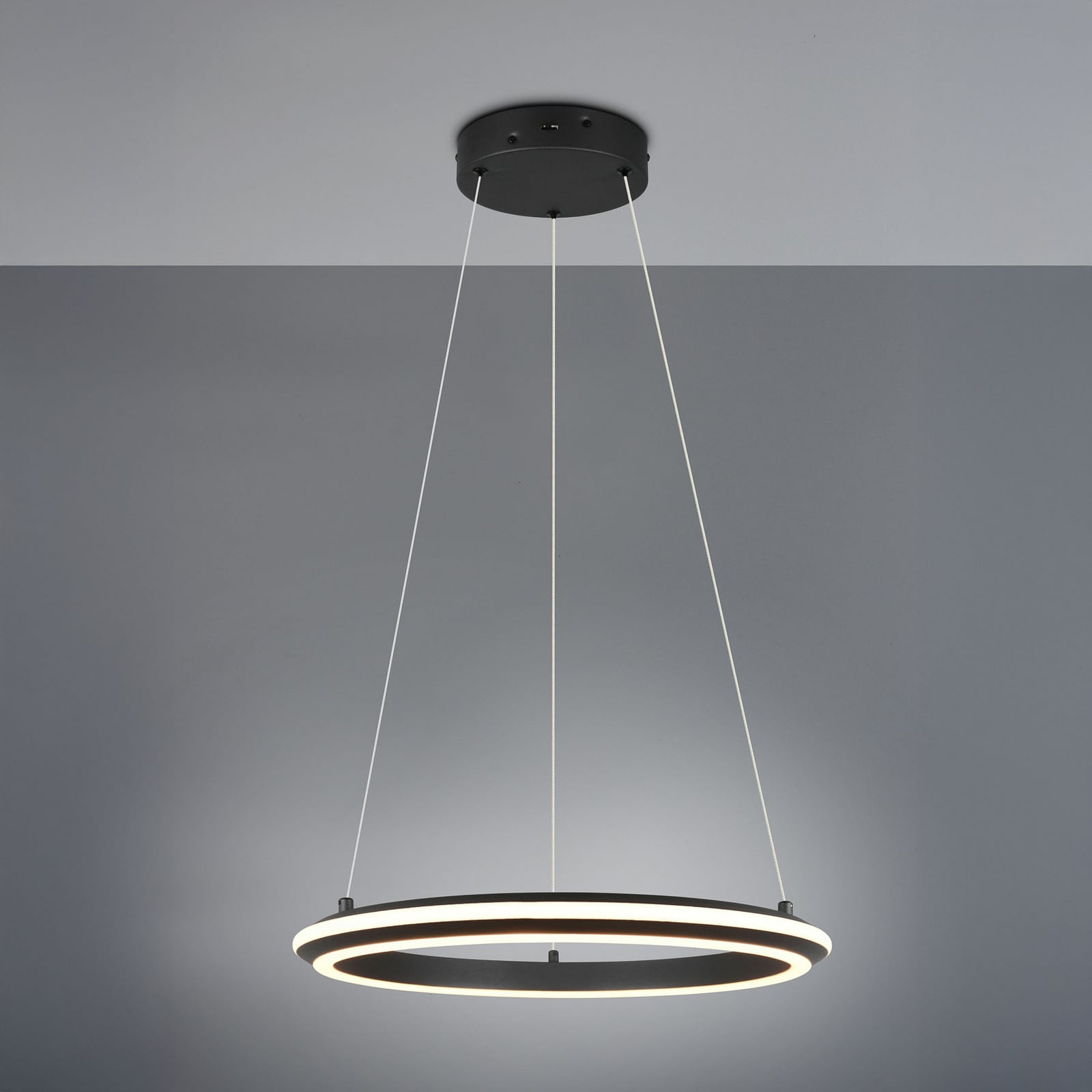 LED pendellampe Amador dimbar CCT svart matt detalj
