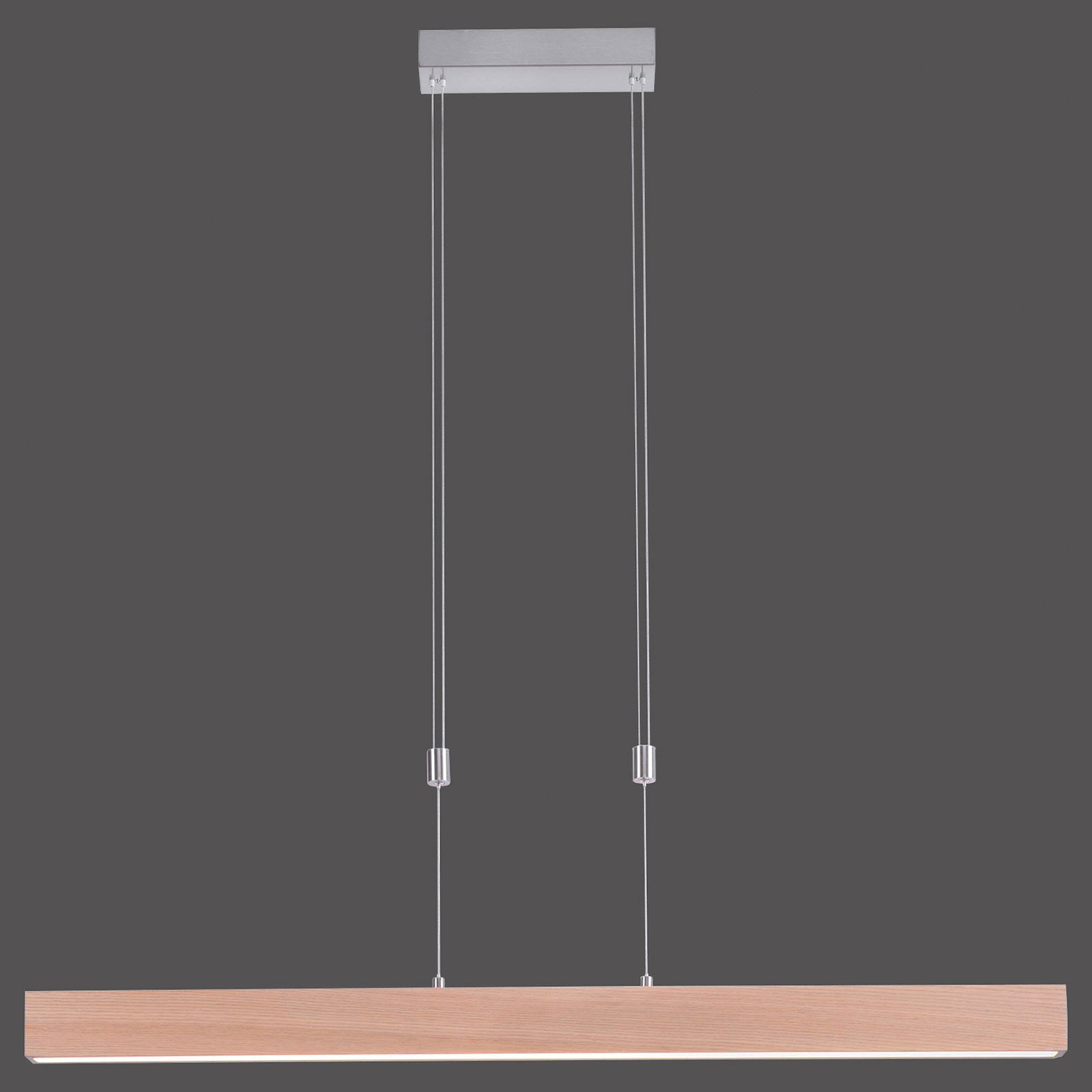 LED pendellampe Amanda dimbar treoptikk 110 cm CCT opphengsdetalj
