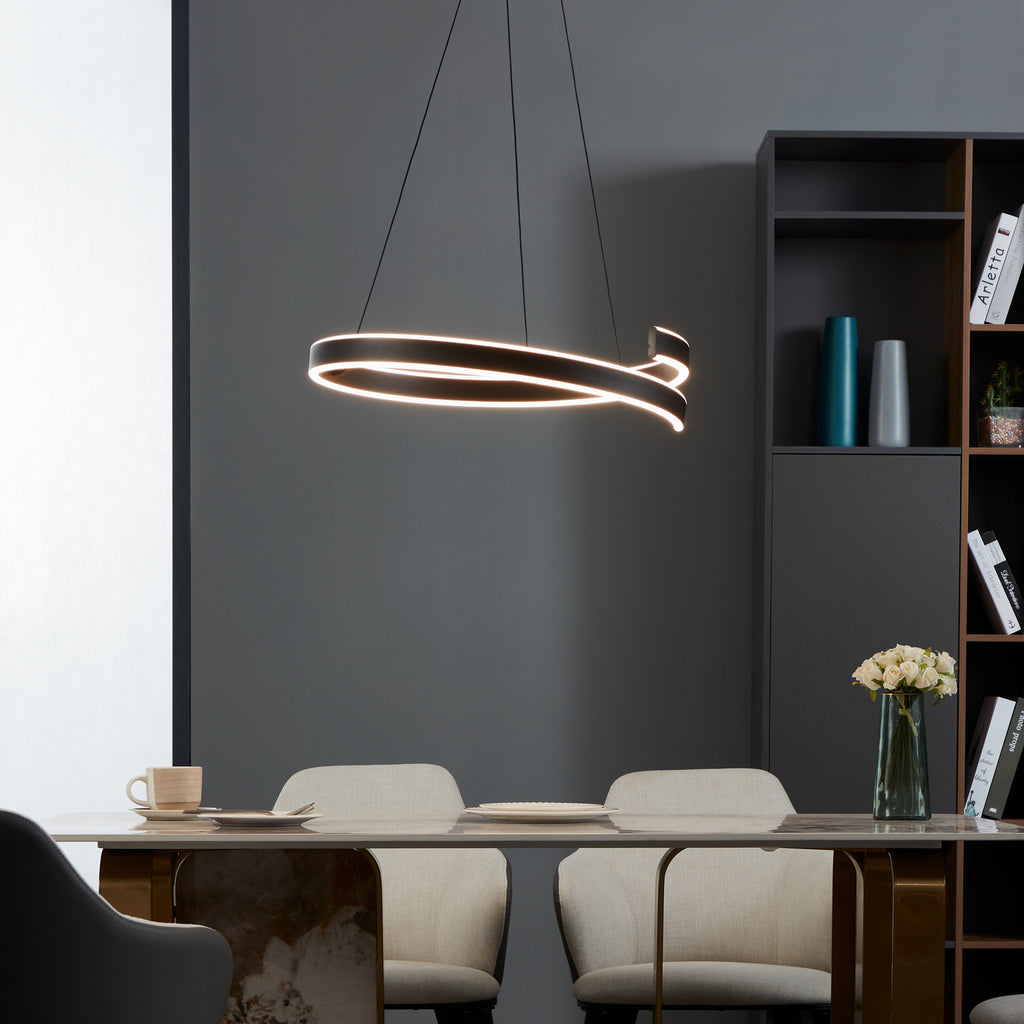 LED pendellampe Andabaia-Z svart CCT bakside