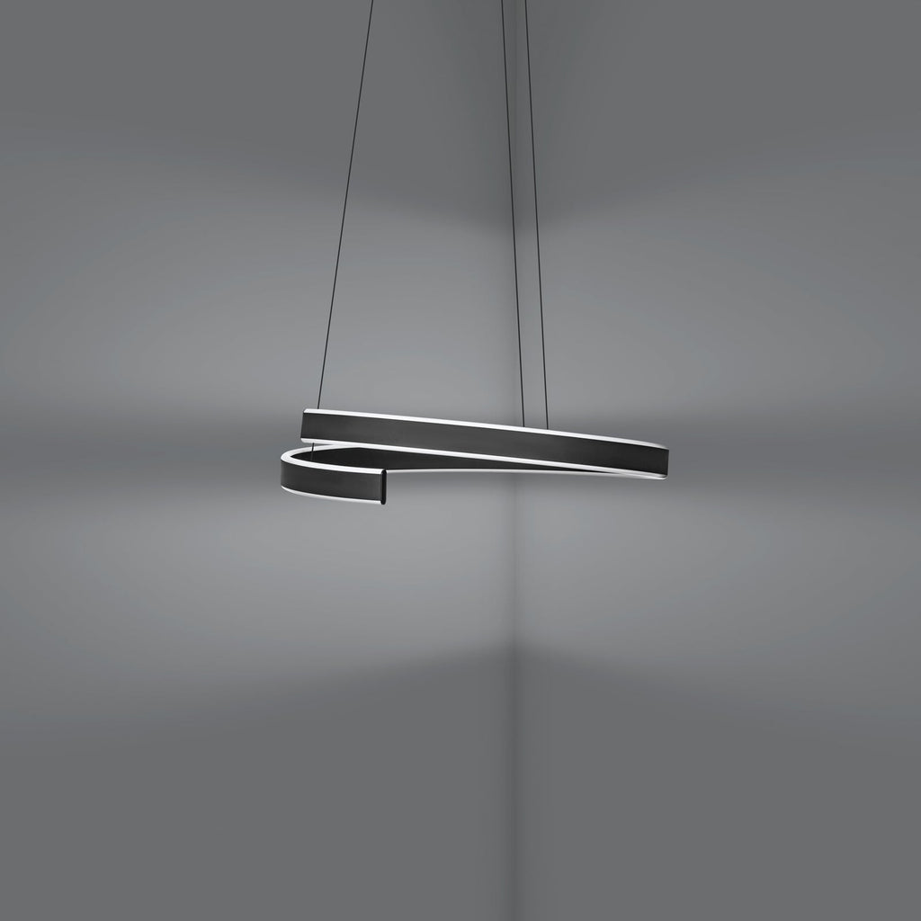 LED pendellampe Andabaia-Z svart CCT lysbånd