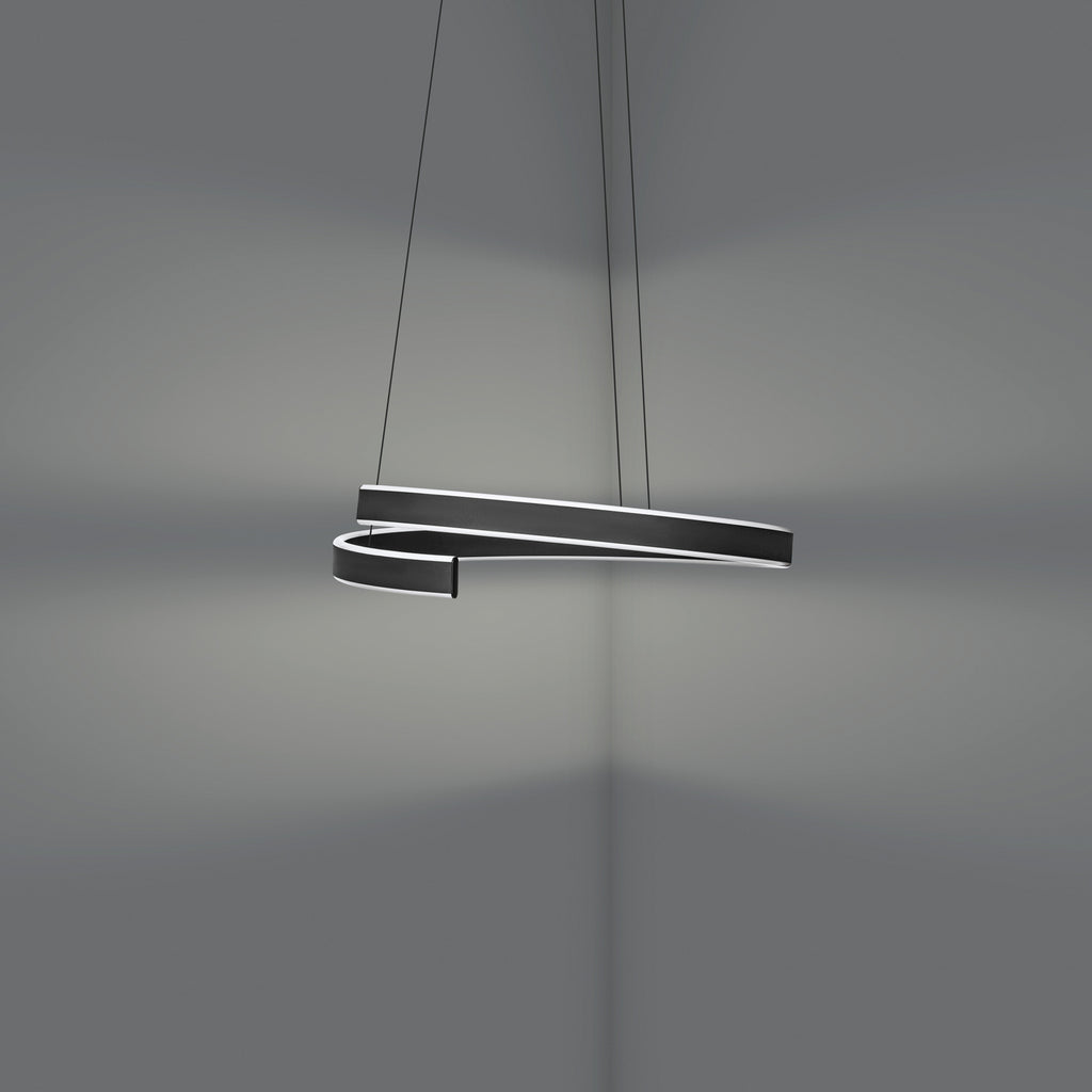 LED pendellampe Andabaia-Z svart CCT sideprofil