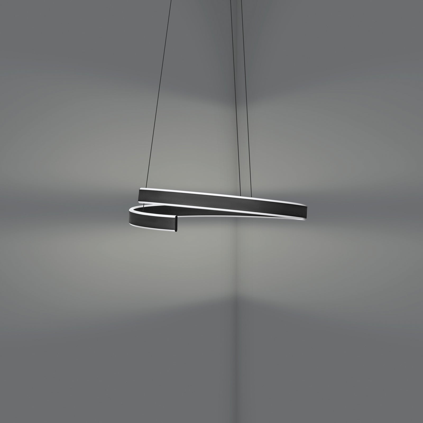 LED pendellampe Andabaia-Z svart CCT sideprofil