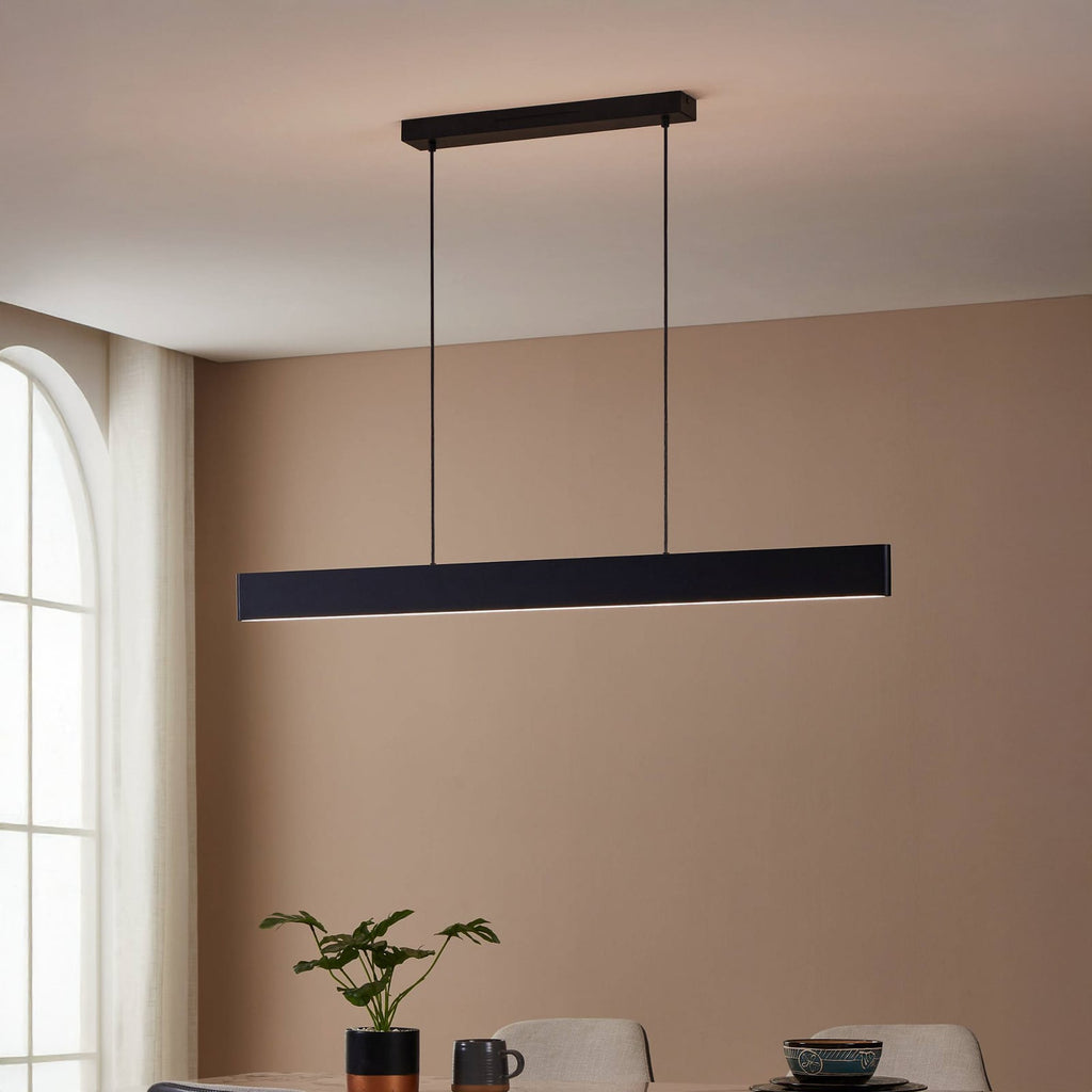 LED pendellampe Andreas-Z CCT RGB ZigBee svart montert i rom