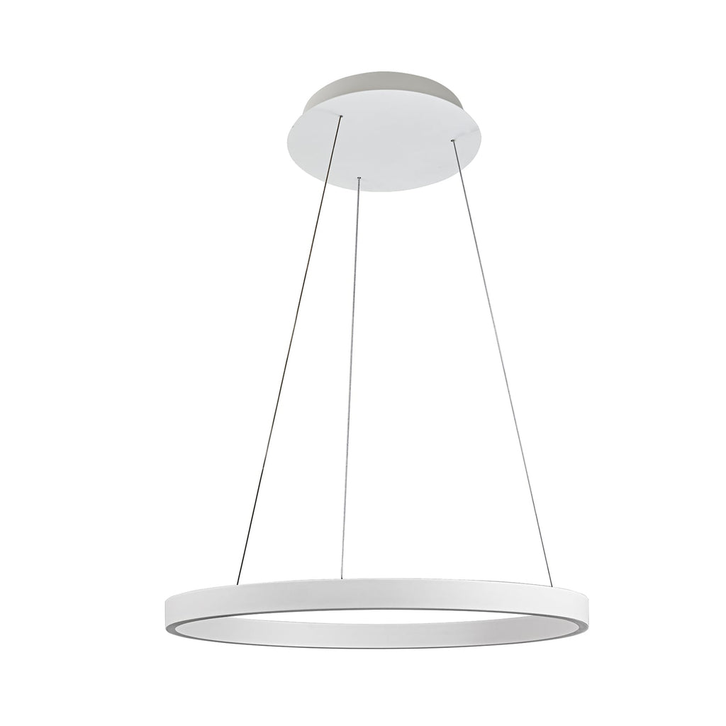 LED pendellampe Answin aluminium sølv Ø80 cm montert