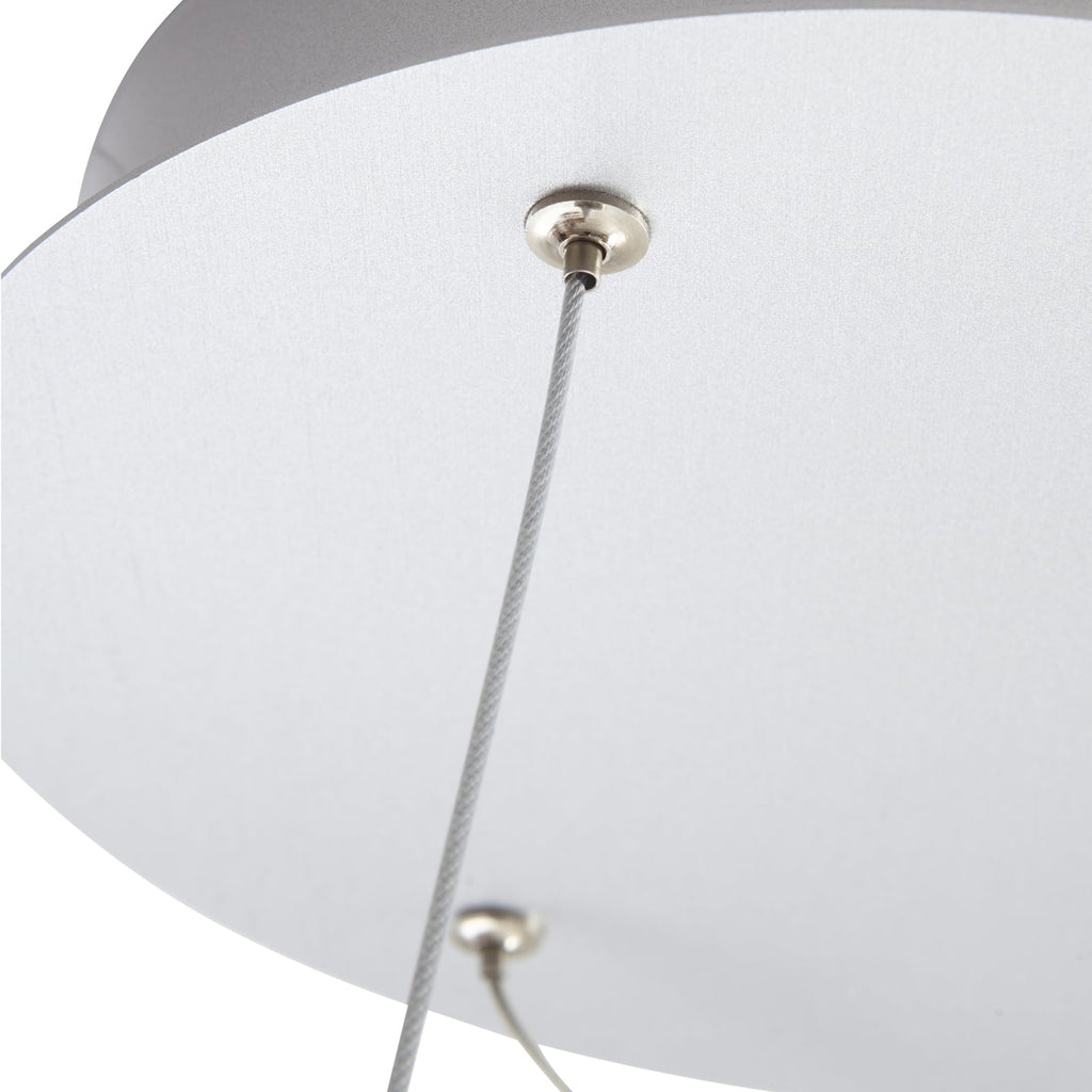 LED pendellampe Answin aluminium sølv Ø80 cm nærbilde