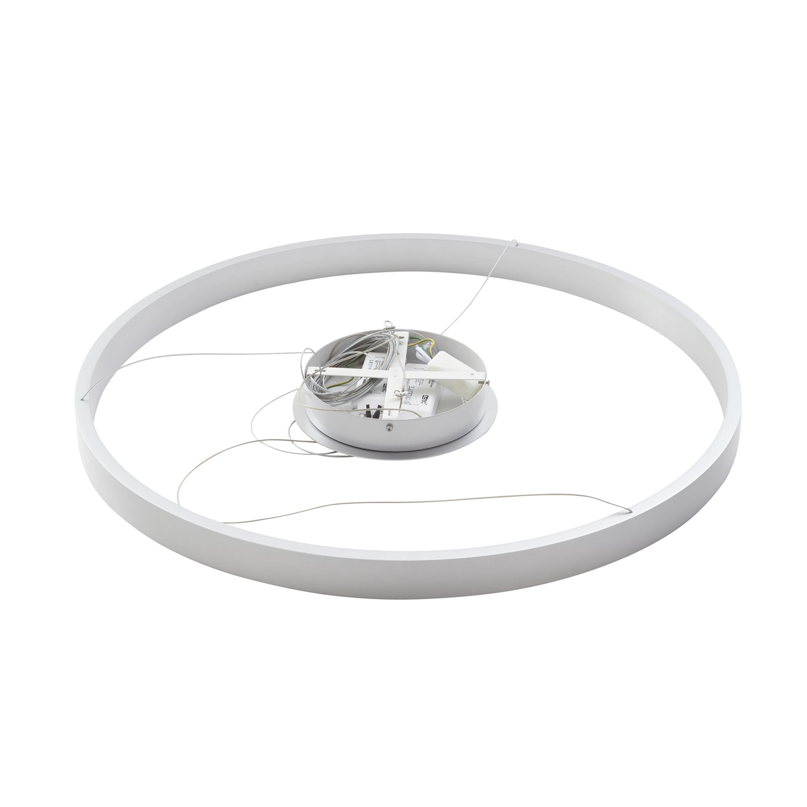 LED pendellampe Answin aluminium sølv Ø80 cm side