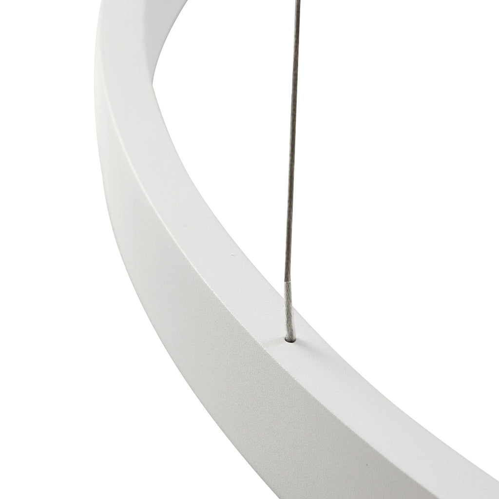 LED pendellampe Answin metall sand Ø96 cm varmhvit opphengsdetalj
