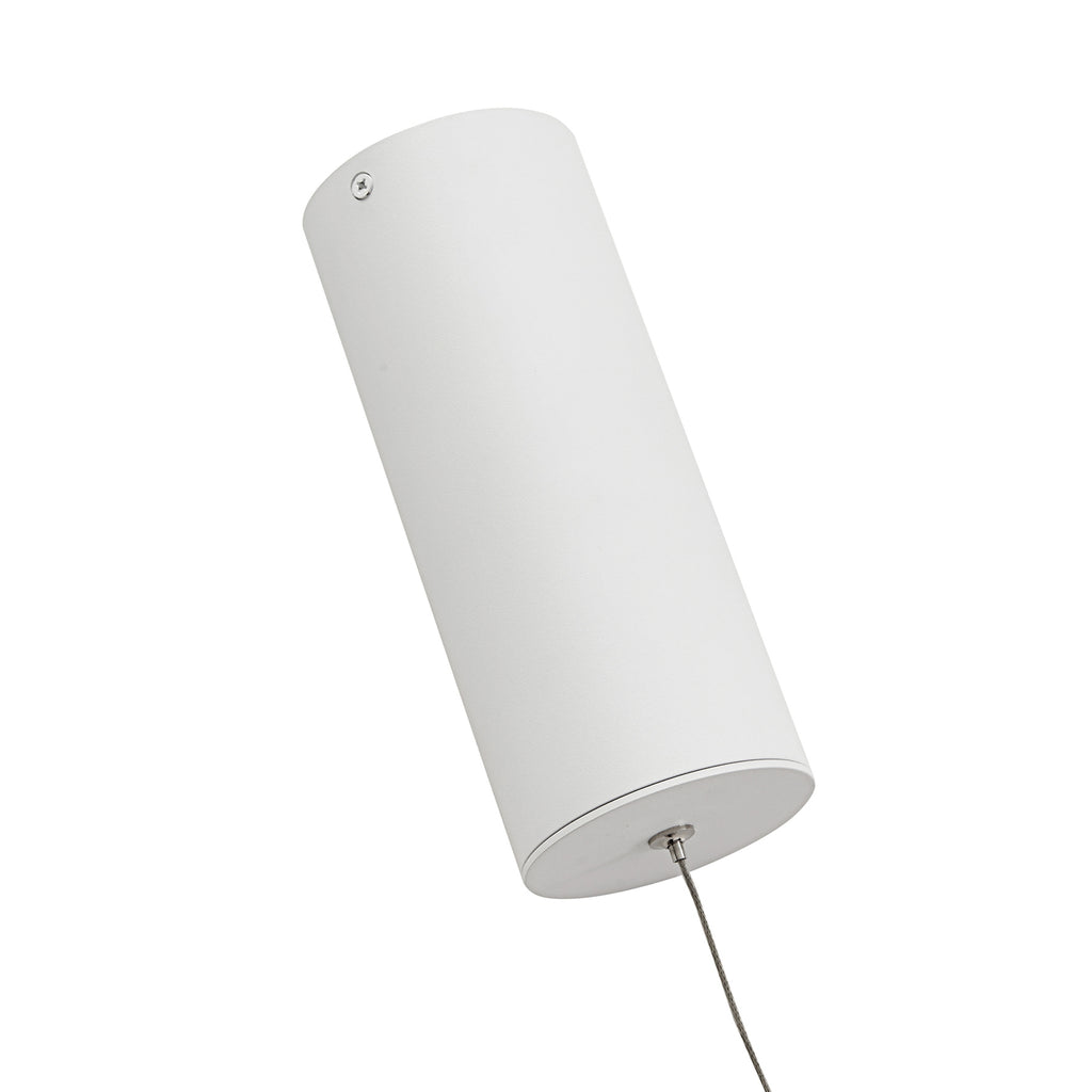 LED pendellampe Answin metall sand Ø96 cm varmhvit sideprofil