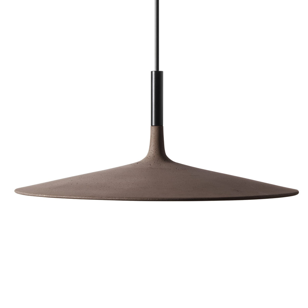 LED pendellampe Aplomb Large betong brun dimbar forfra