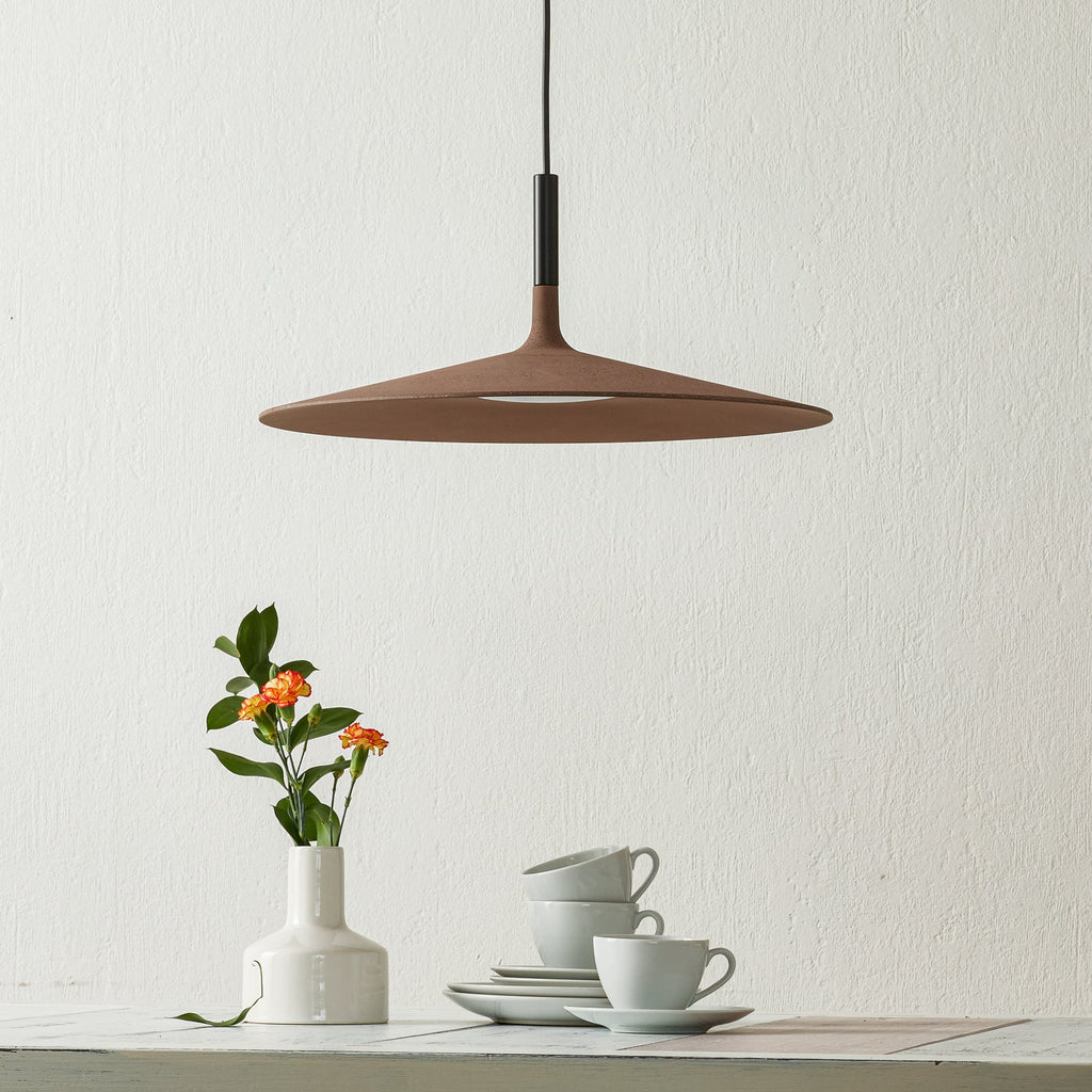 LED pendellampe Aplomb Large betong dimbar Ø45 cm bakside