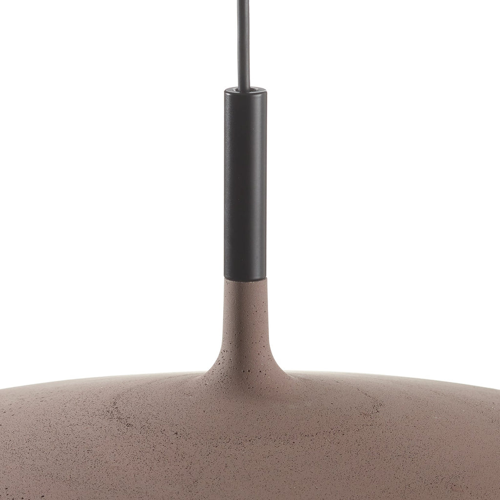 LED pendellampe Aplomb Large betong dimbar Ø45 cm opphengsløsning