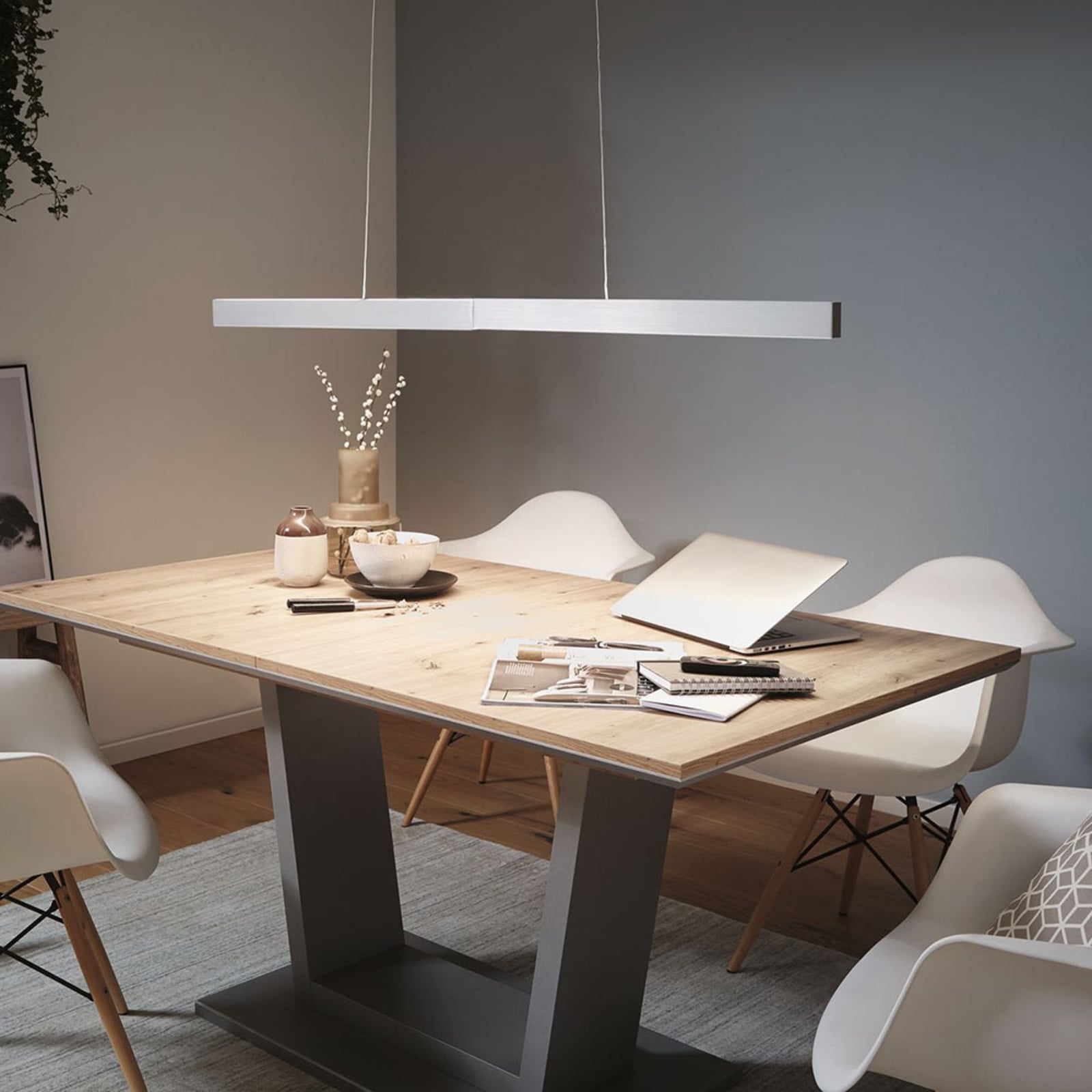 LED pendellampe Aptare dimbar aluminium Zigbee 180 cm bakside
