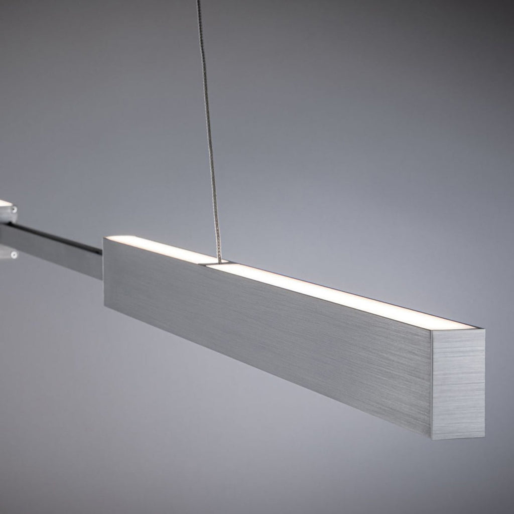 LED pendellampe Aptare dimbar aluminium Zigbee 180 cm med fjernkontroll