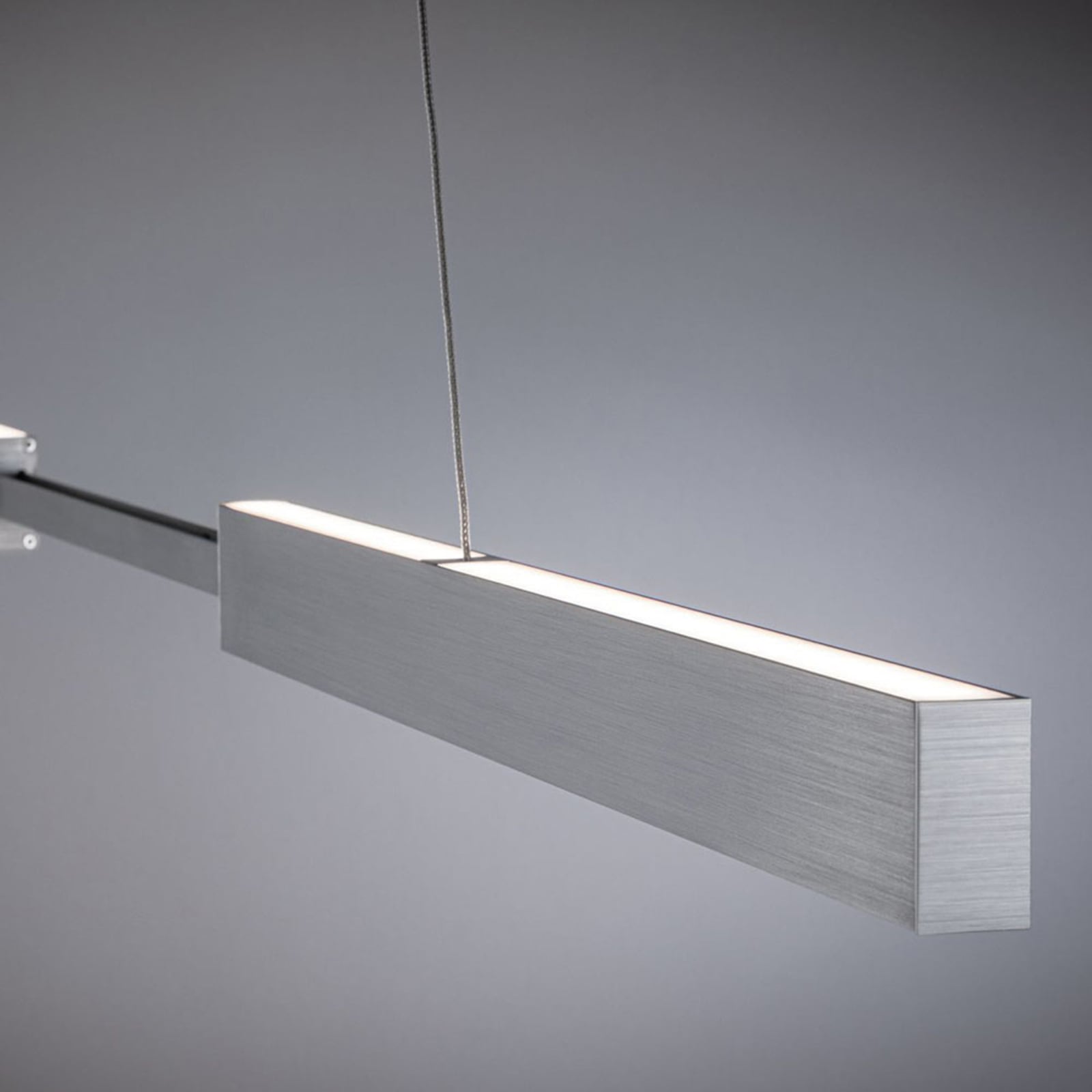 LED pendellampe Aptare dimbar aluminium Zigbee 180 cm med fjernkontroll