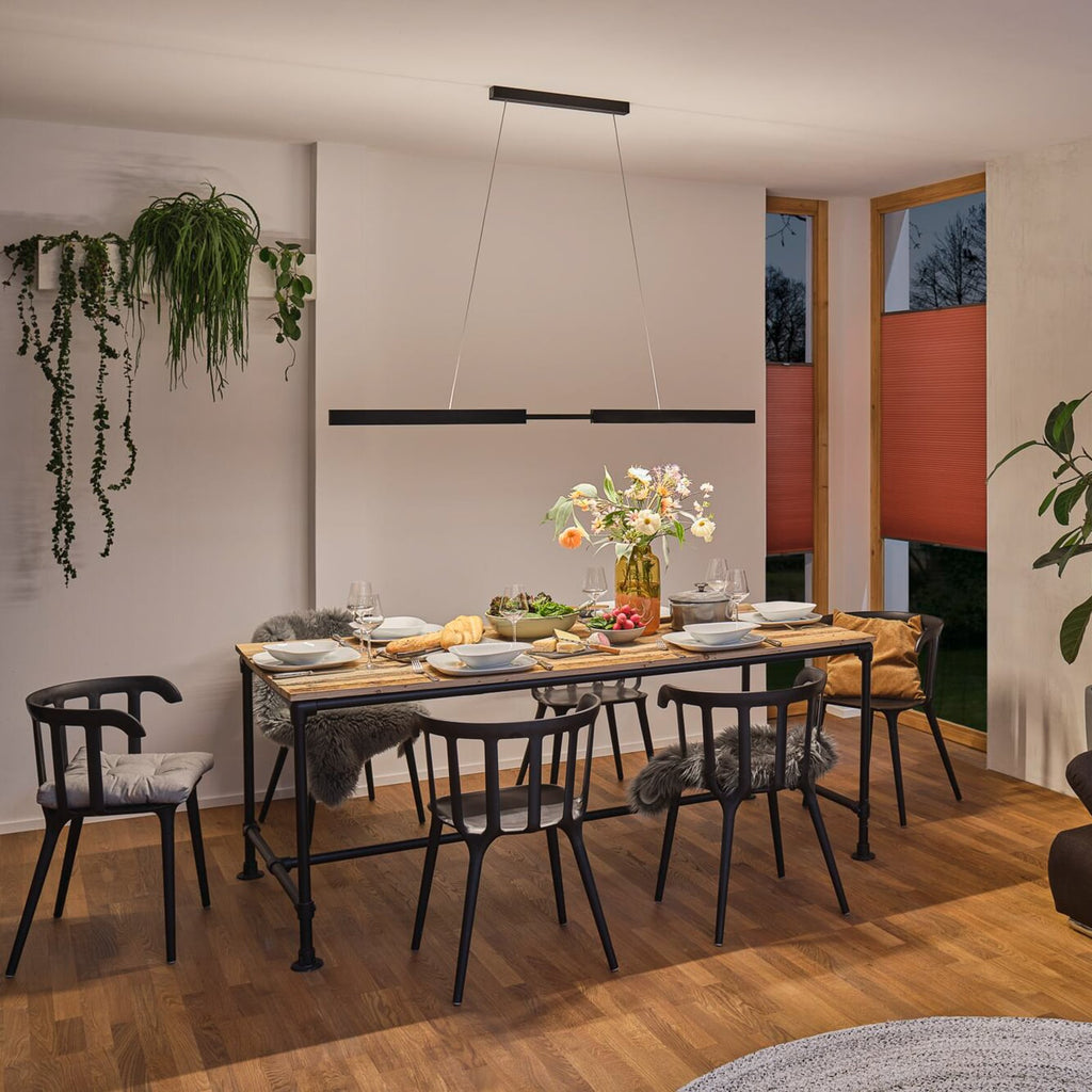 LED pendellampe Aptare dimbar ZigBee svart 180 cm bakside