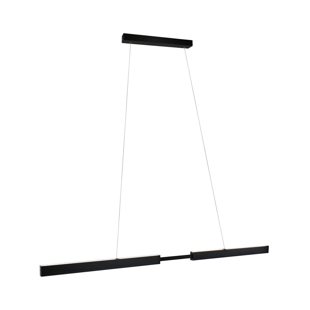 Detalj av LED pendellampe Aptare dimbar ZigBee svart 180 cm