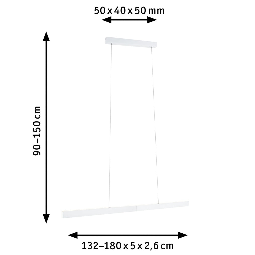 LED pendellampe Aptare dimbar ZigBee svart 180 cm lysmodus