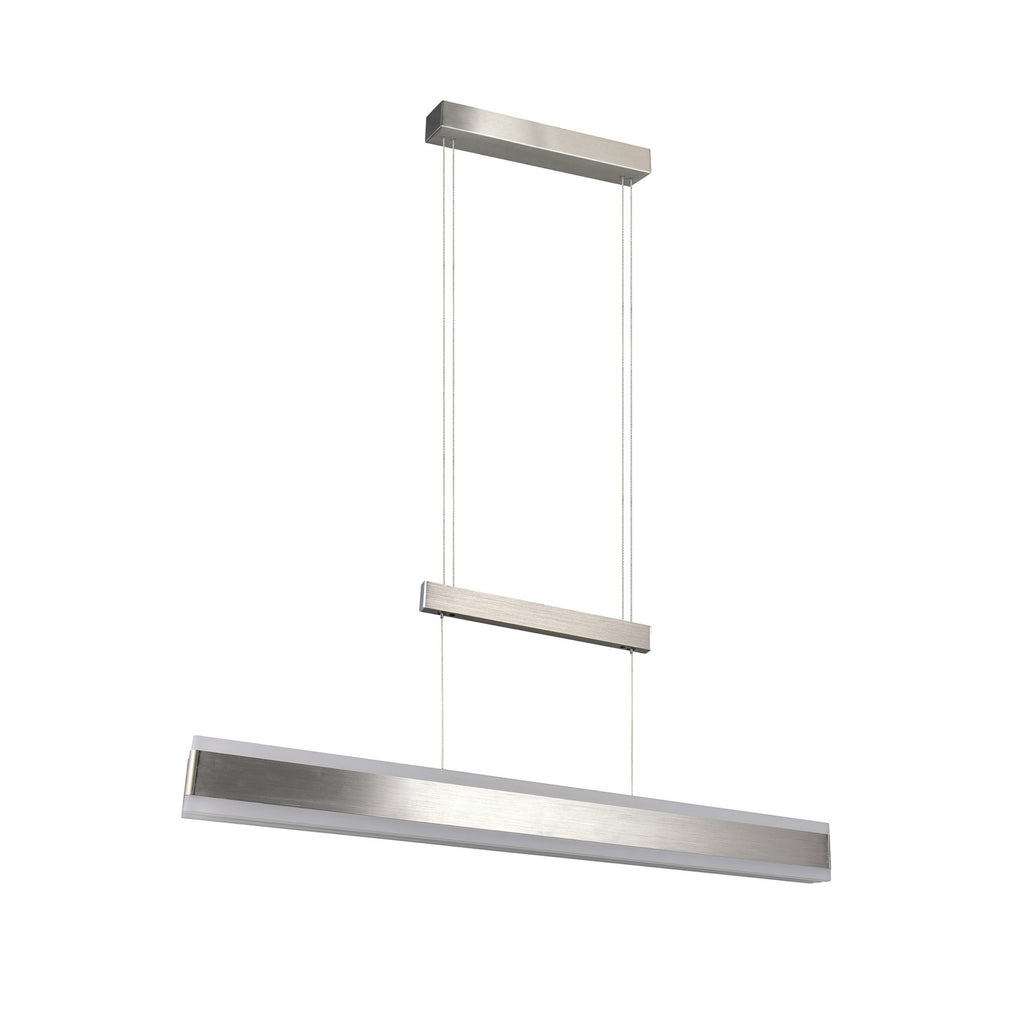 Montert LED pendellampe Arcola nikkel 152 cm CCT dimbar i rom