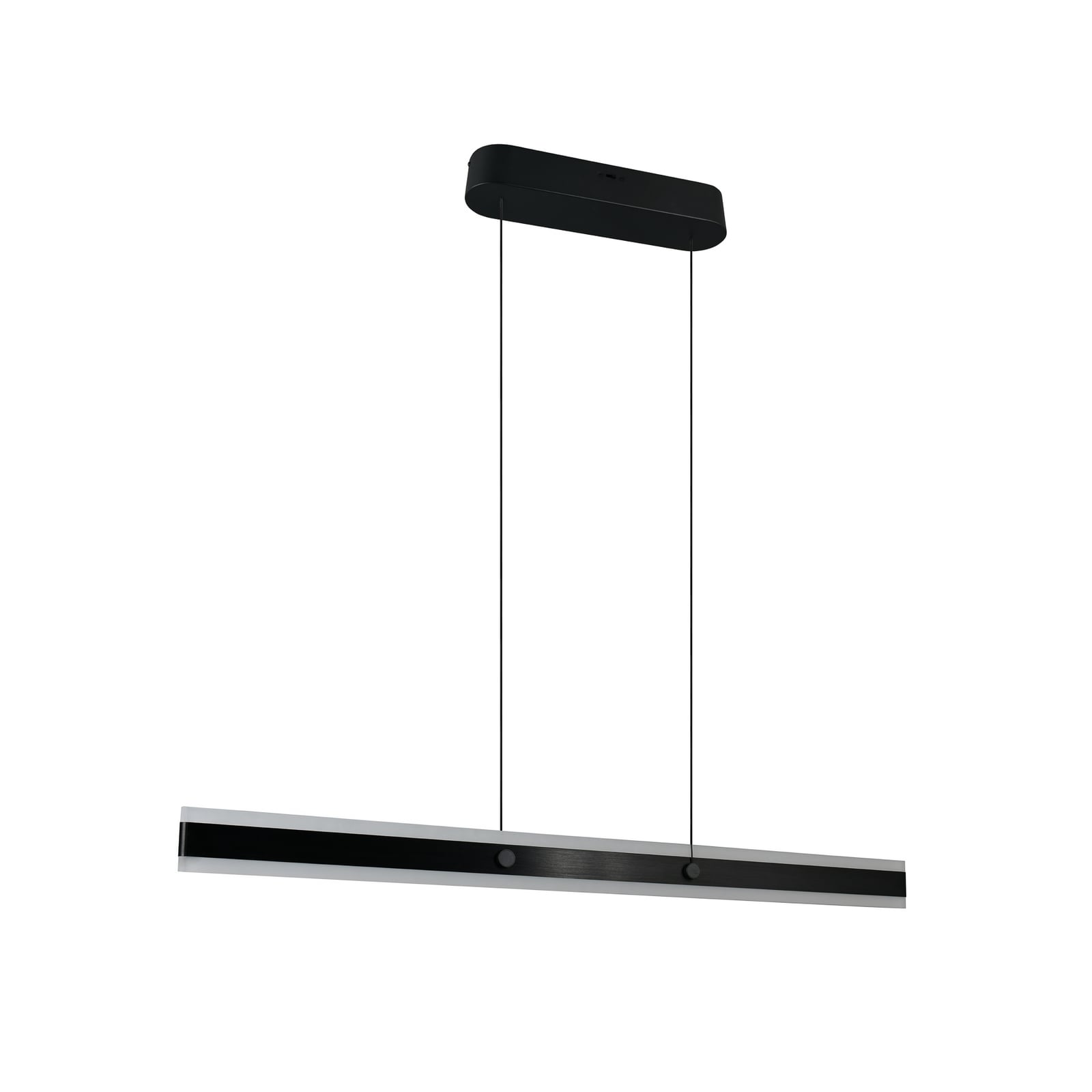 LED pendellampe Arcola svart 115 cm CCT dimbar 2-lys forfra