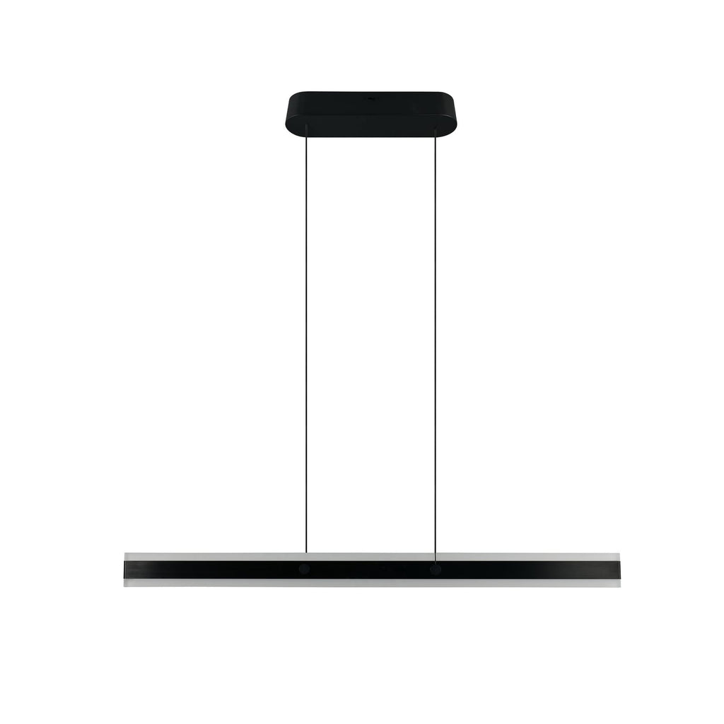 Detalj av LED pendellampe Arcola svart 115 cm CCT dimbar 2-lys