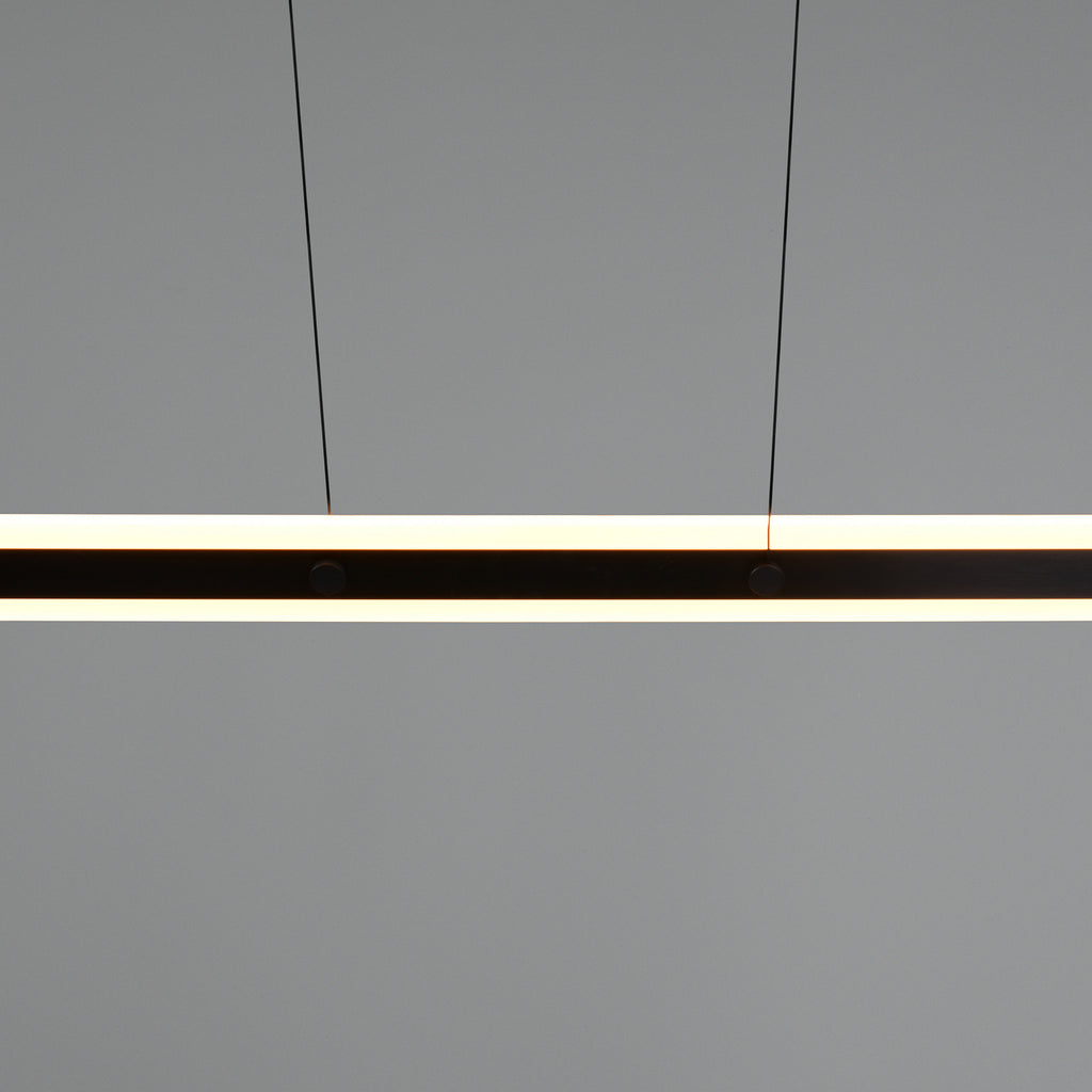 LED pendellampe Arcola svart 115 cm CCT dimbar 2-lys metallmateriale