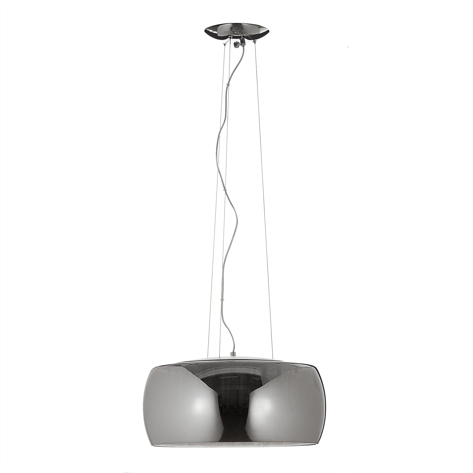 Detalj av krystalldråper på LED pendellampe Argos