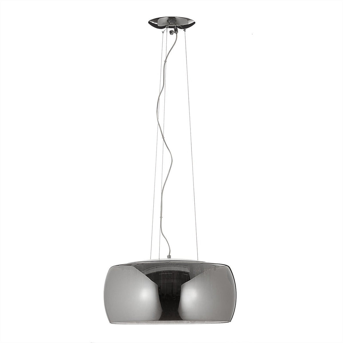 Detalj av krystalldråper på LED pendellampe Argos