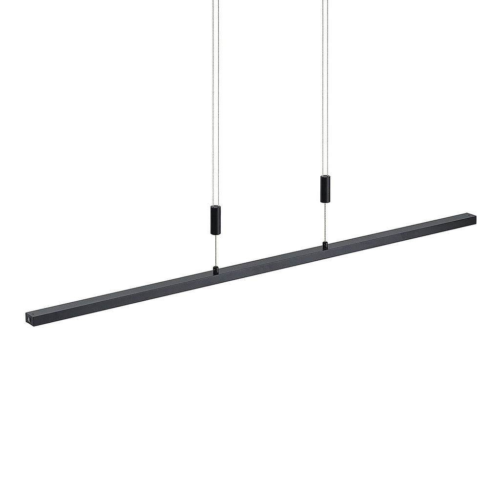 LED pendellampe Arneja svart 120 cm dimbar CCT montert over bord