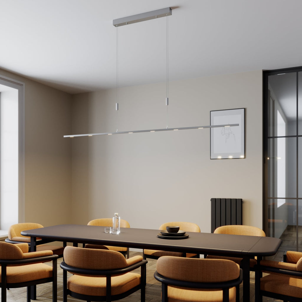 LED pendellampe Arnik dimbar matt nikkel bakside