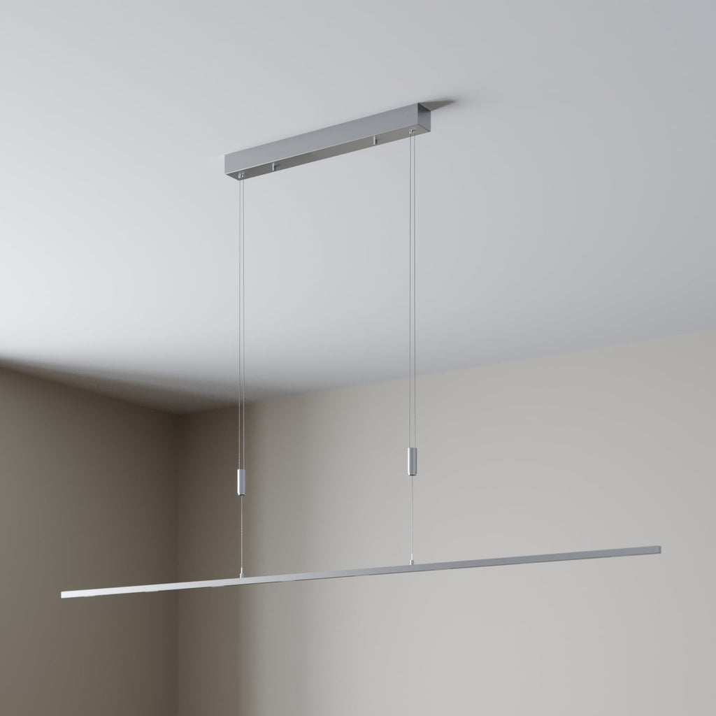 LED pendellampe Arnik dimbar matt nikkel detalj av lysarmatur