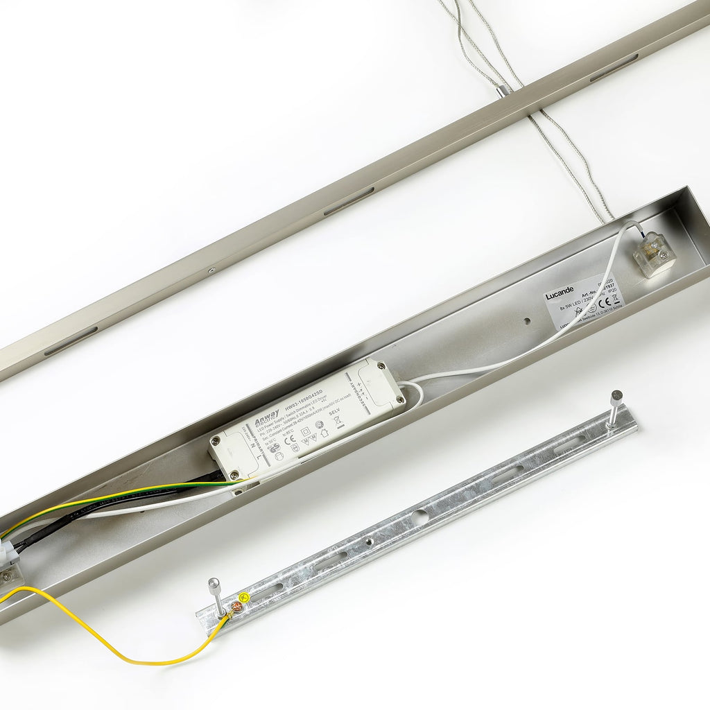 LED pendellampe Arnik dimbar matt nikkel led-lyskilder