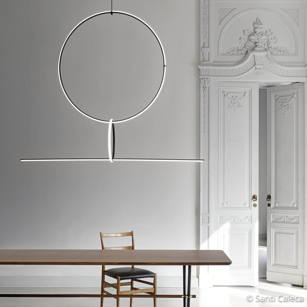 LED pendellampe Arrangements 2 aluminium dimbar 50W - FLOS nærbilde
