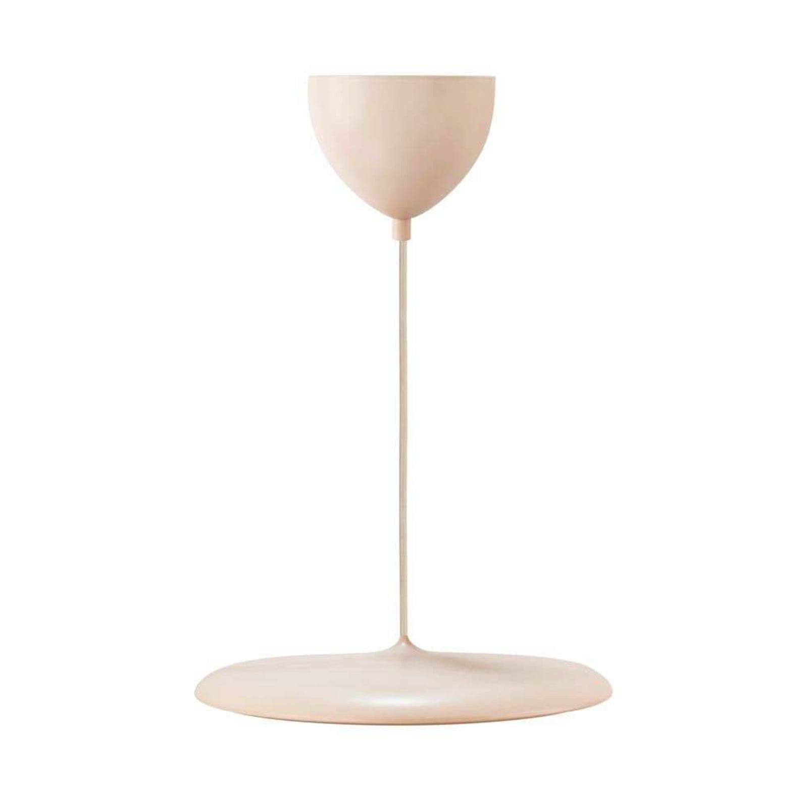 LED pendellampe Artist Ø40 cm dimbar støvrosa metall bakside