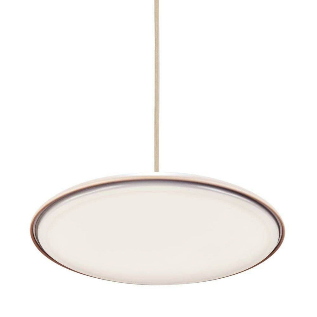 LED pendellampe Artist Ø40 cm dimbar støvrosa metall montert i rom