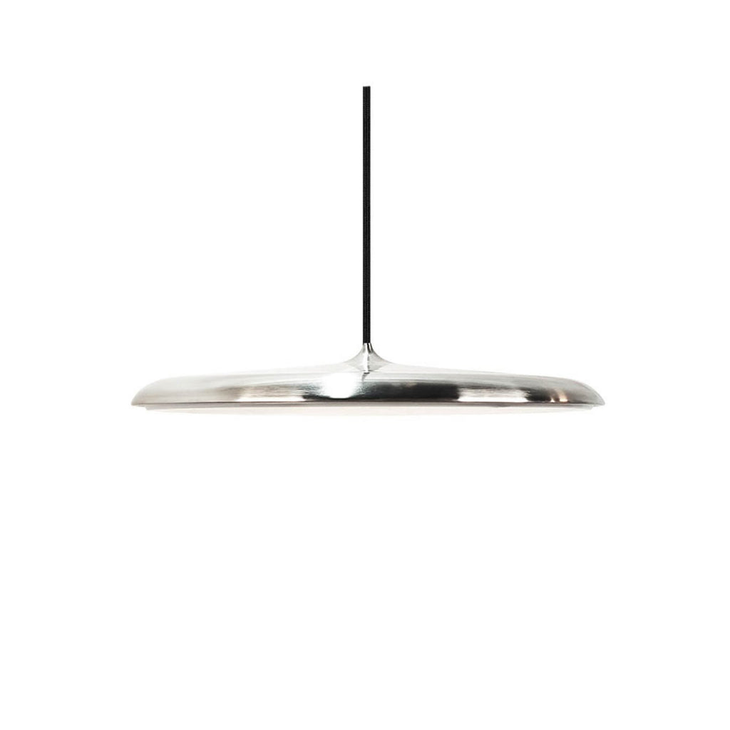 LED pendellampe Artist dimbar rustfritt stål Ø40 cm forfra