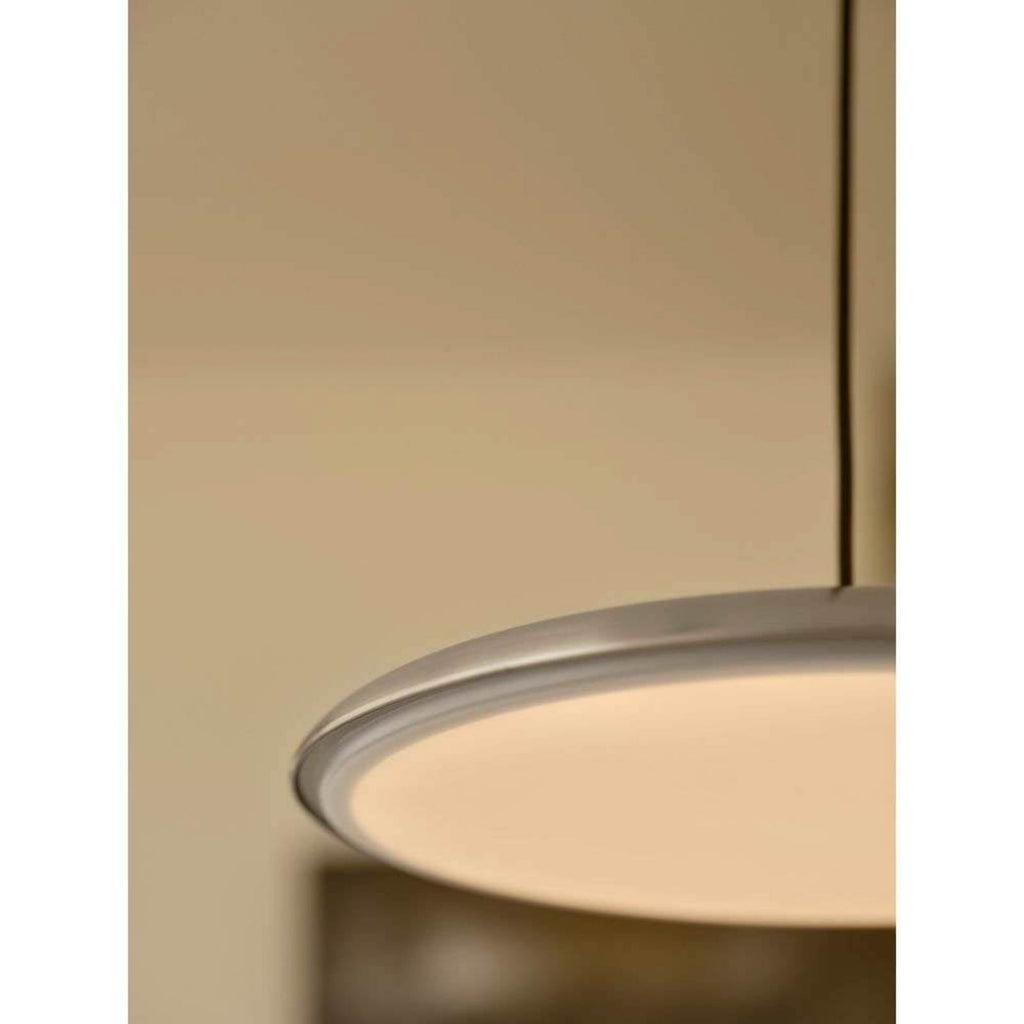 Detalj av LED pendellampe Artist dimbar rustfritt stål Ø40 cm