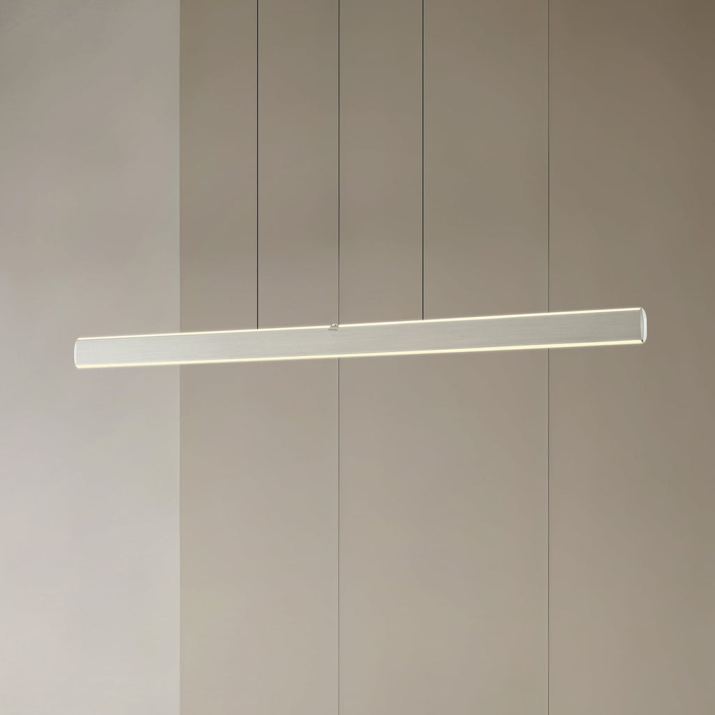 LED pendellampe Arvon dimbar CCT 117 cm aluminium forfra