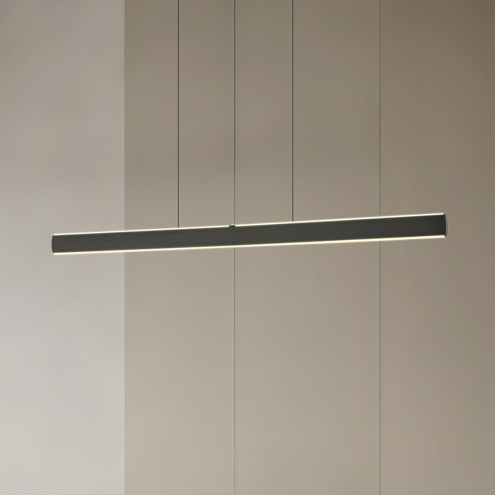 LED pendellampe Arvon svart 117 cm front