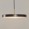 LED pendellampe Asteria dimbar antrasitt/messing Ø43 cm forfra